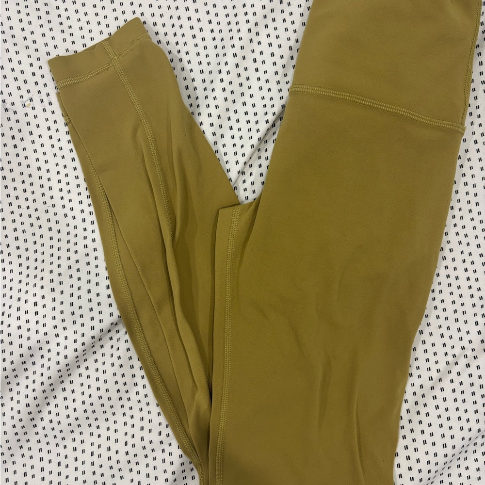 Lululemon mustard yellow leggings size 4